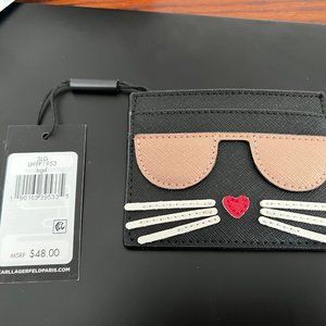 Card Case with a cat face